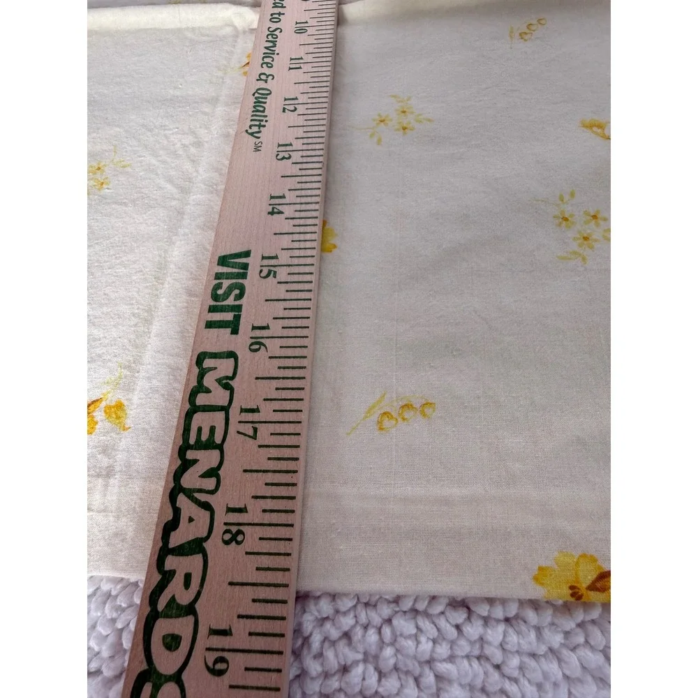 Yellow Floral Pillowcases Vintage‎ Classic Botanical Pattern